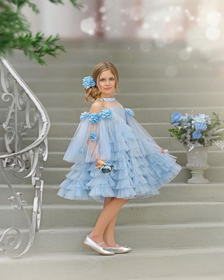 Alaska Baby Blue Tulle Dress