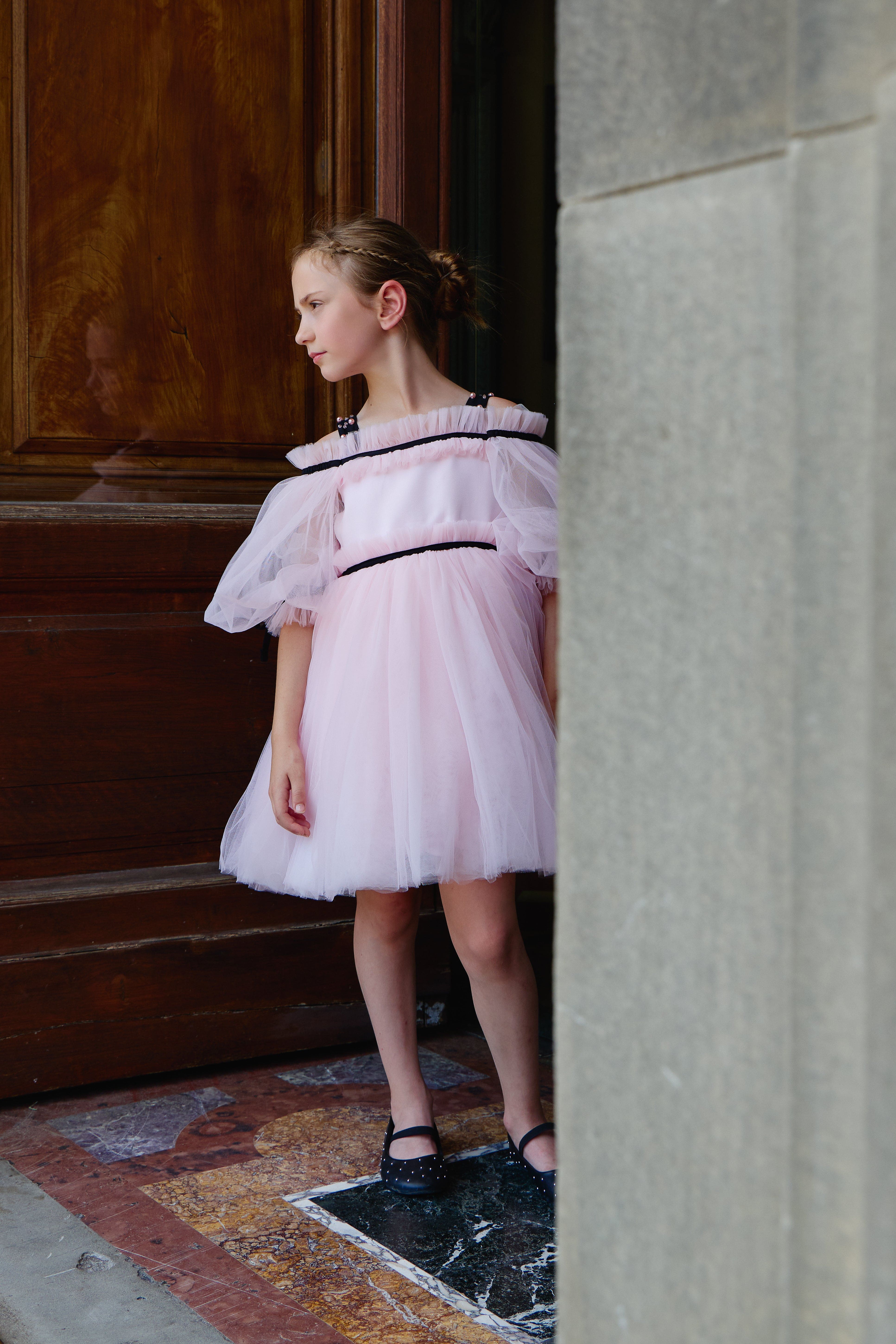 Coco-Pink Tulle Dress