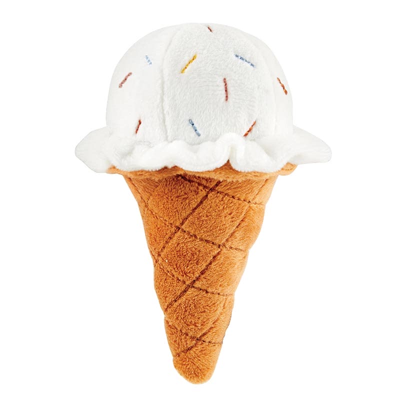 Ice Cream Cone Plush Rattle