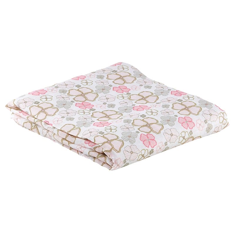 Posies Bamboo Swaddle Blanket