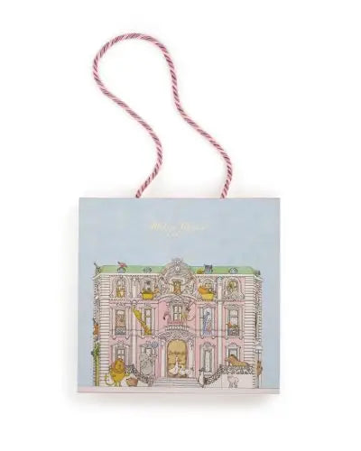 Atelier Choux Pink Carousel Carré And  Bib Gift Set