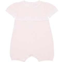 Josie Pink Girls Pretty Knit Romper