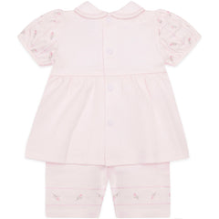 Judy Pink Girls Pretty Top and Shorts Set