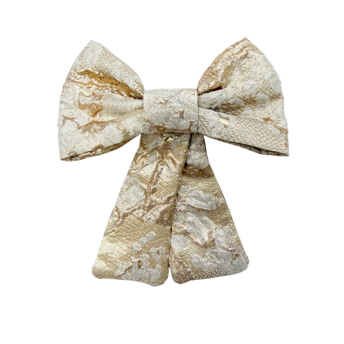 Charlie Gold Jacquard Hair Bow