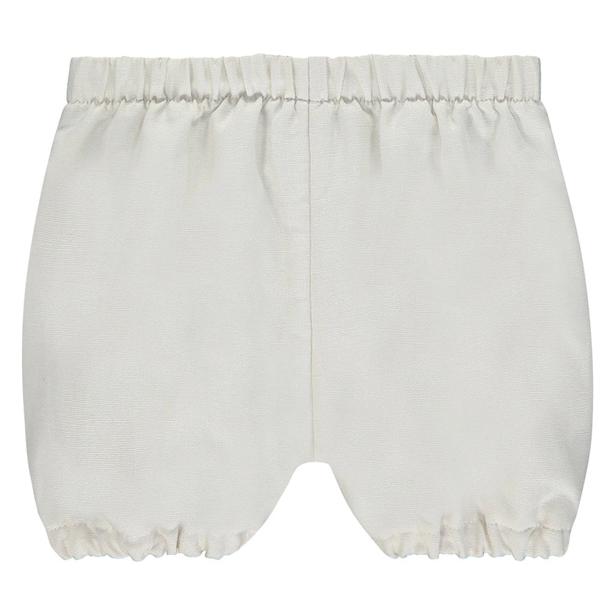 Sawyer Baby Boys White and Beige Outfit Set