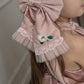 Pink Satin Ballerina Hair Bow