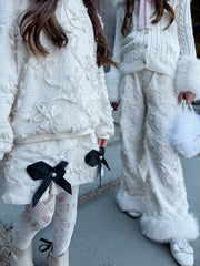 Ivanna Ivory Lace Tights