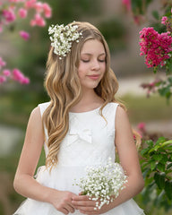 Poppy White Quilted Dress