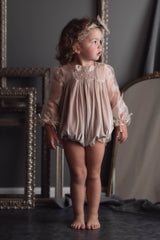 Helena Velour Romper - Petite Maison Kids