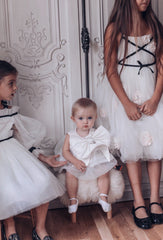 Jackie White Tulle Romper