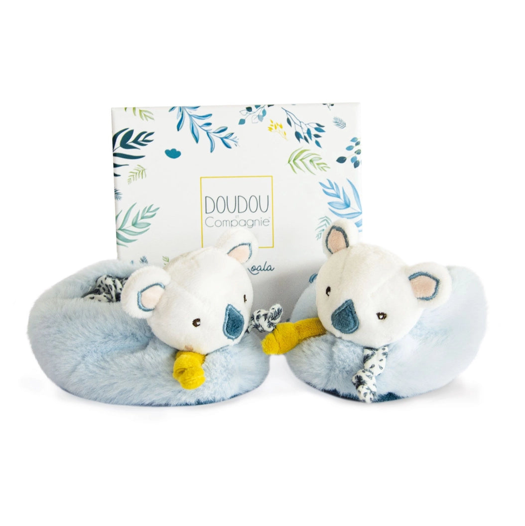 Yoka the Koala Baby Booties with Rattle