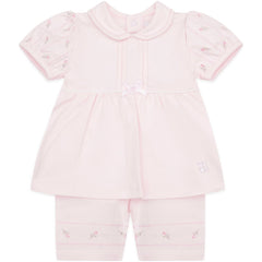 Judy Pink Girls Pretty Top and Shorts Set