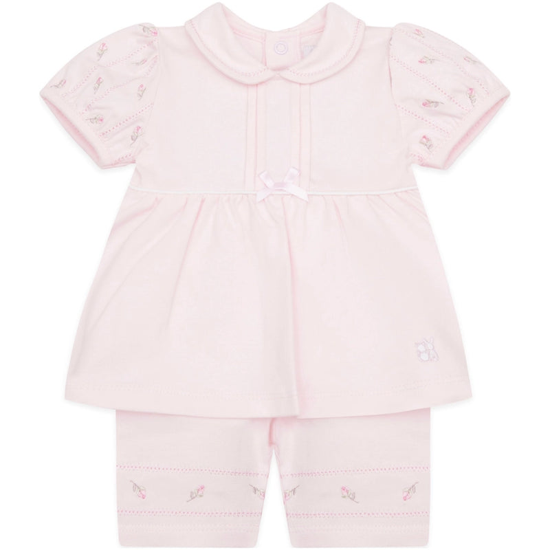 Judy Pink Girls Pretty Top and Shorts Set