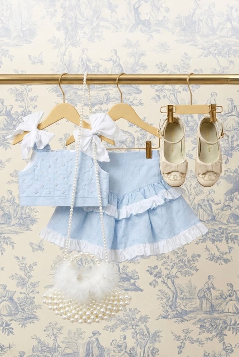 Charlotte Baby Blue Skirt and Top Set