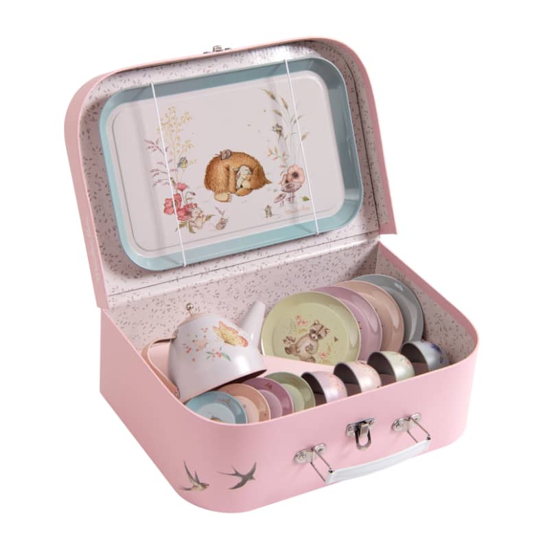 Suitcase Tea Party Metal Set the Rosalies