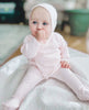 Pink Three Piece Spanish Knit Baby Set