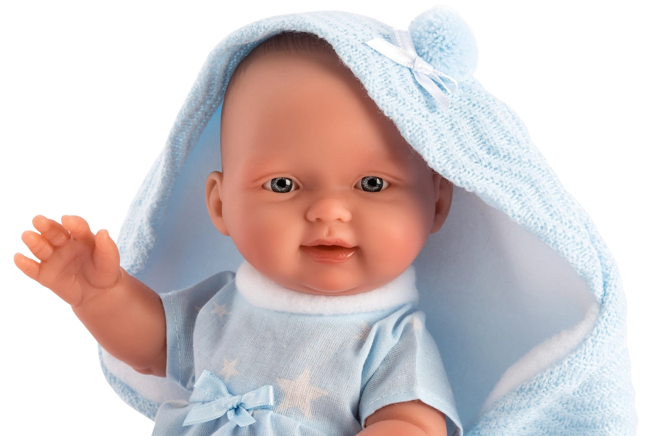 Anatomically-Correct Baby Doll Braydon with Swaddle Blanket