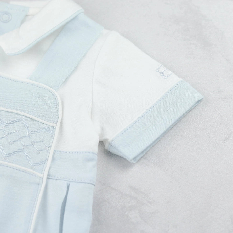 Jason Boys Baby Blue Cute Bibshort