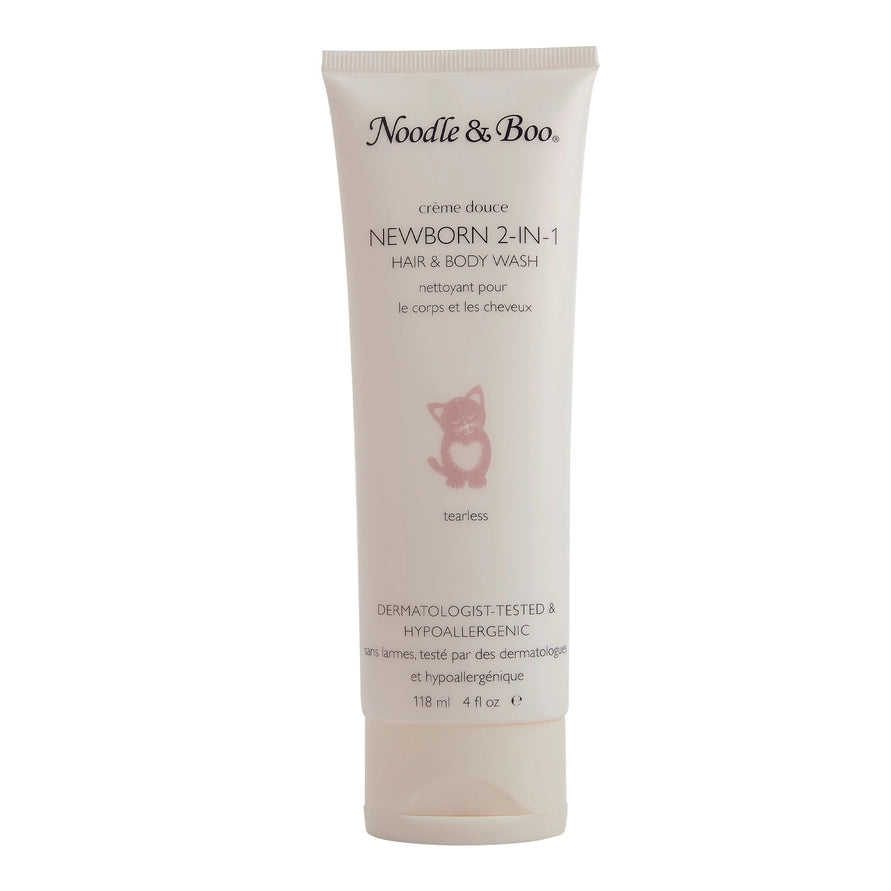 Baby Bath & Massage Set, Crème Douce, Pink Daisies & Hearts