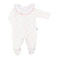 Ivory Cotton Babygrow with Stars Pattern