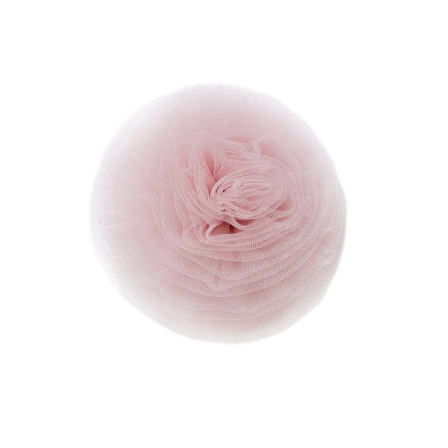 Rosa Pink Tulle Flower Hair Clip