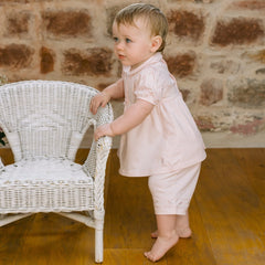 Judy Pink Girls Pretty Top and Shorts Set