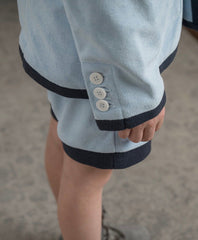 Terry Baby Blue Boys' Blazer - Petite Maison Kids