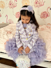 Violet Tweed Girls Blazer - Petite Maison Kids