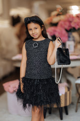 Black Swan Feather Dress
