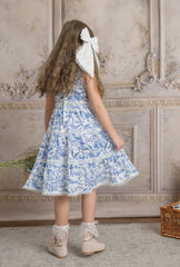 Jaylin White Linen Hair Bow