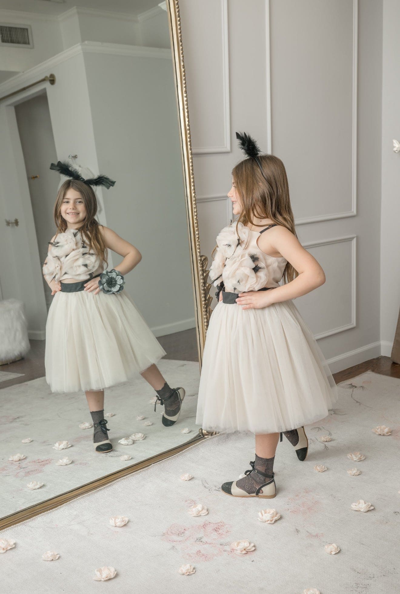 Coco-Caramel Tulle Skirt