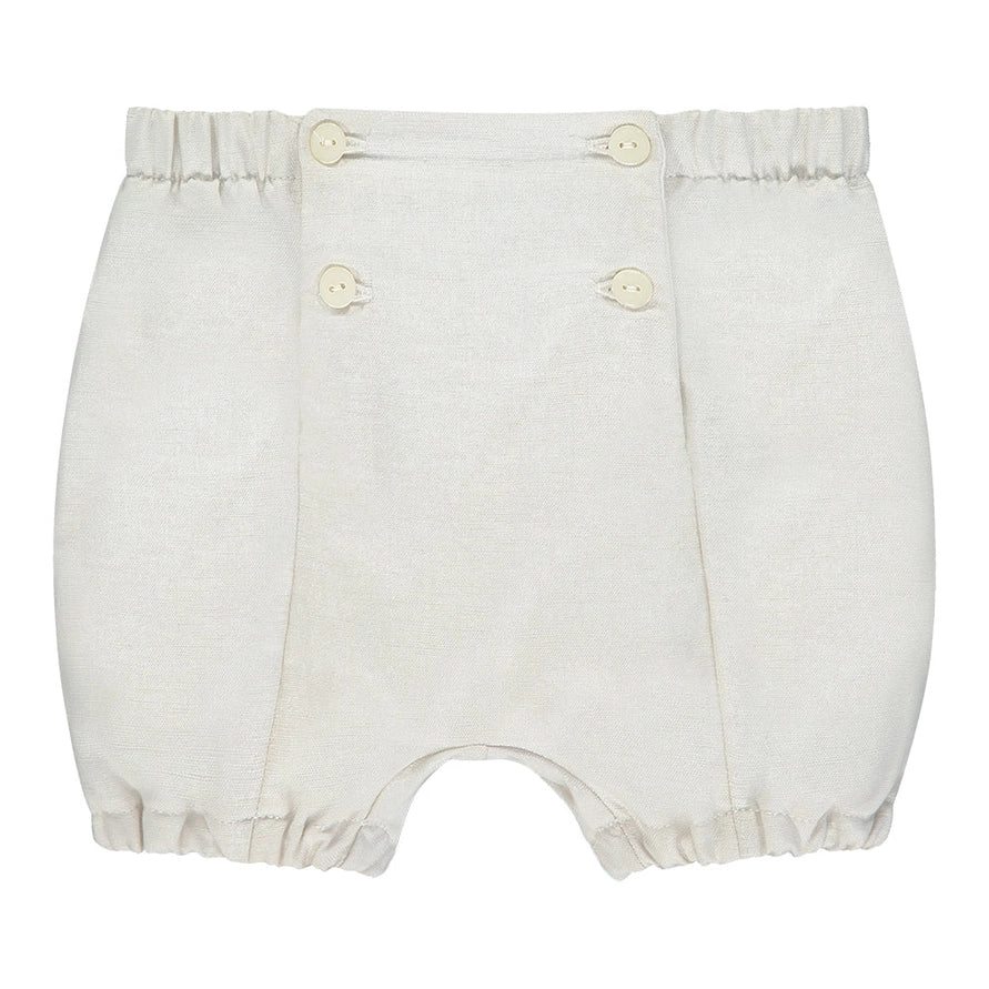 Sawyer Baby Boys White and Beige Outfit Set