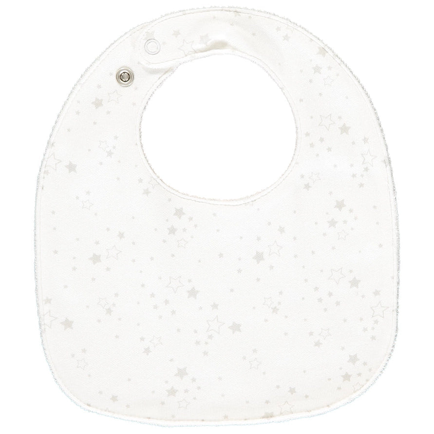 Teddie Grey Star Print Bib Gift Set