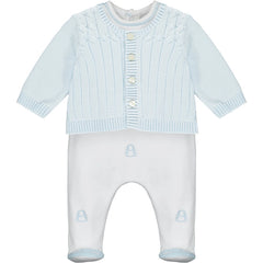 Archer Boys Babygrow and Cardigan