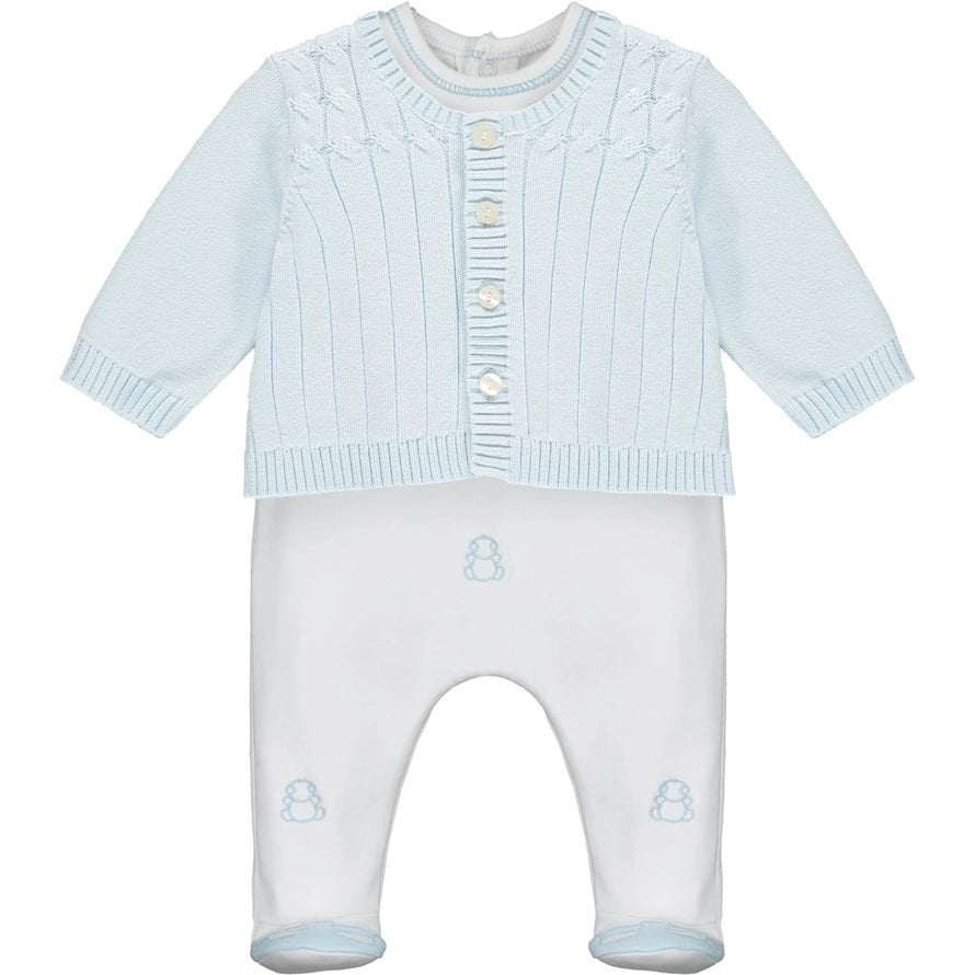 Archer Boys Babygrow and Cardigan