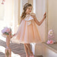 Jackie Peach Dress - Petite Maison Kids