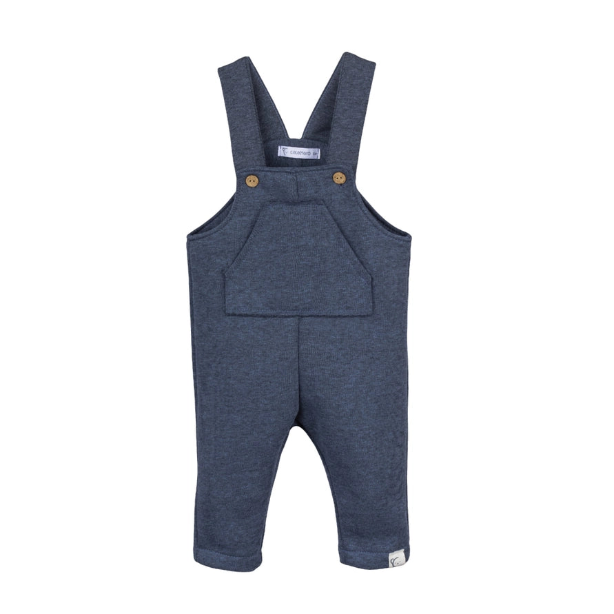 Baby Long Overalls – Heather Navy Blue
