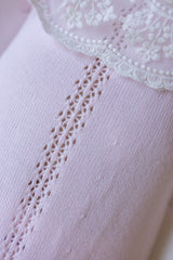 Pink Spanish Lace Knit Babygrow