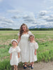 Blanca White Cotton Mom Dress