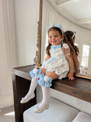 Lana Ruffle Socks with Poms and Bows - Petite Maison Kids