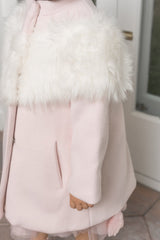 Faina Pink Wool Coat