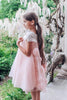 Rosa Pink Tulle Flower Dress