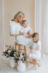 White Tuxedo Mom Dress