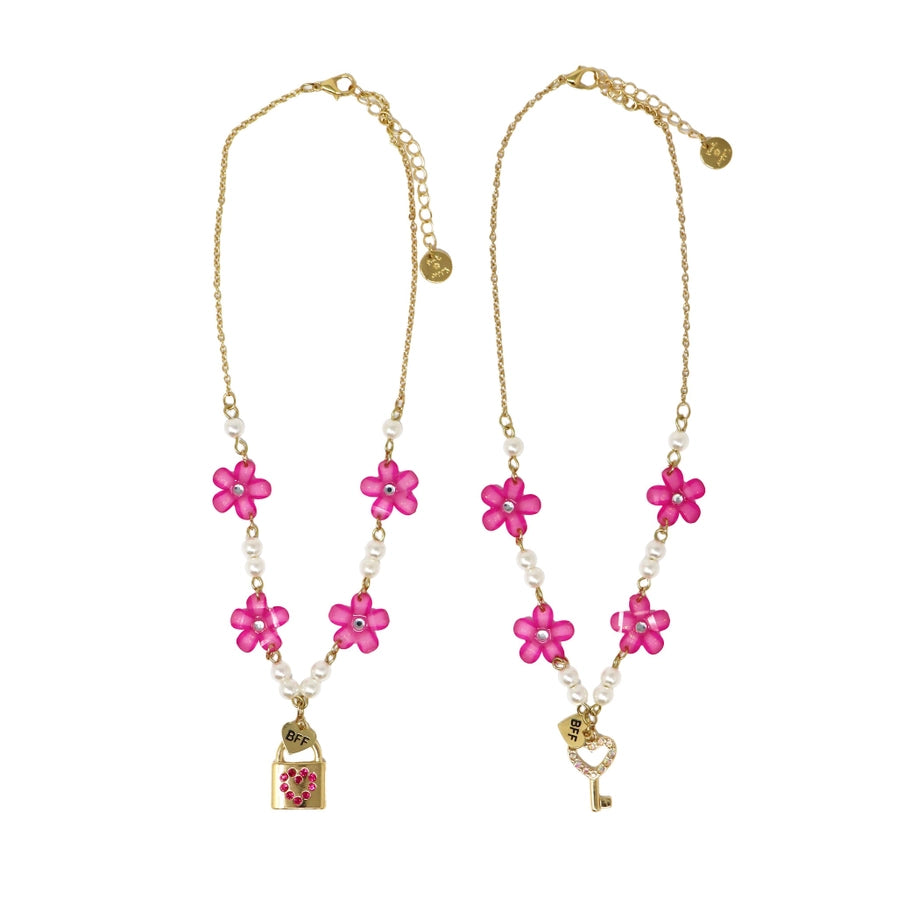 Best Friends Forever Lock & Key Necklace Set