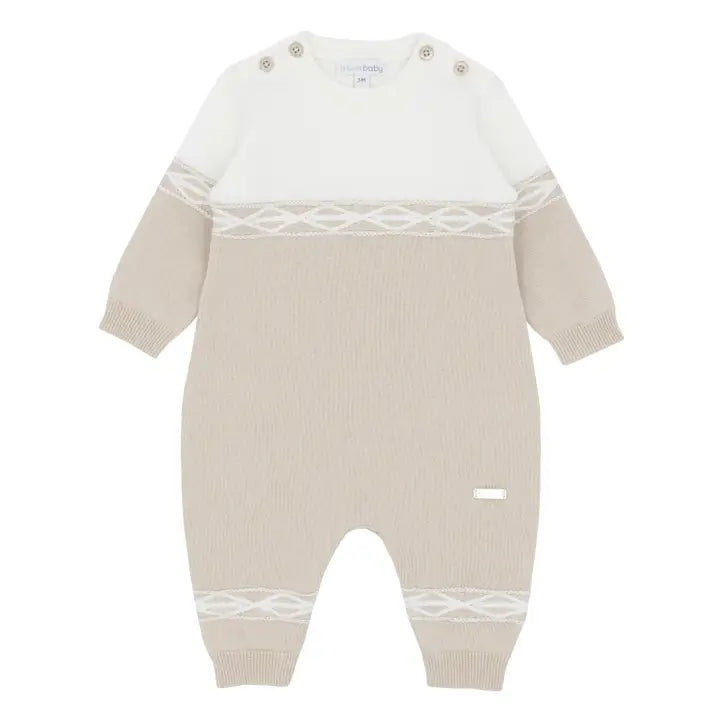 Beige Knitted Romper