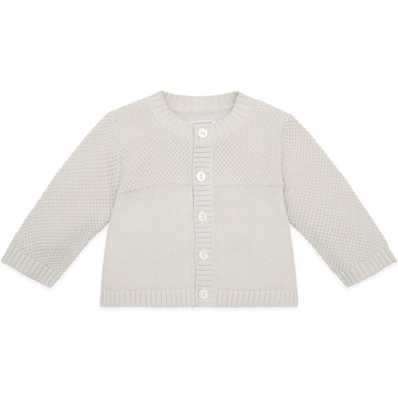 Cypress Stone Cotton Knit Baby Cardigan