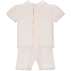 Felicity Knitted Bunny Pink Baby Girls Set