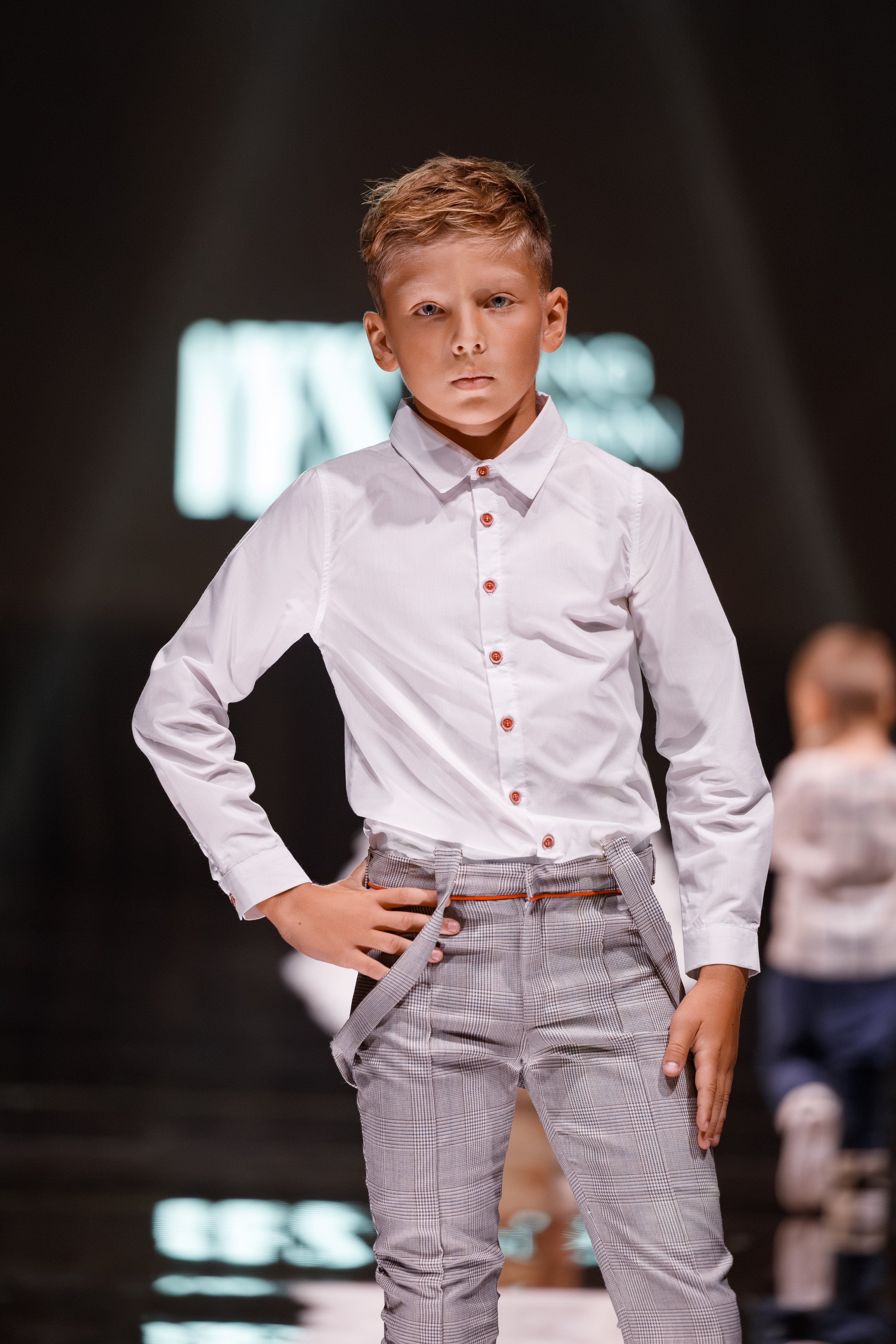 George Tartan Print Top and Pants Set