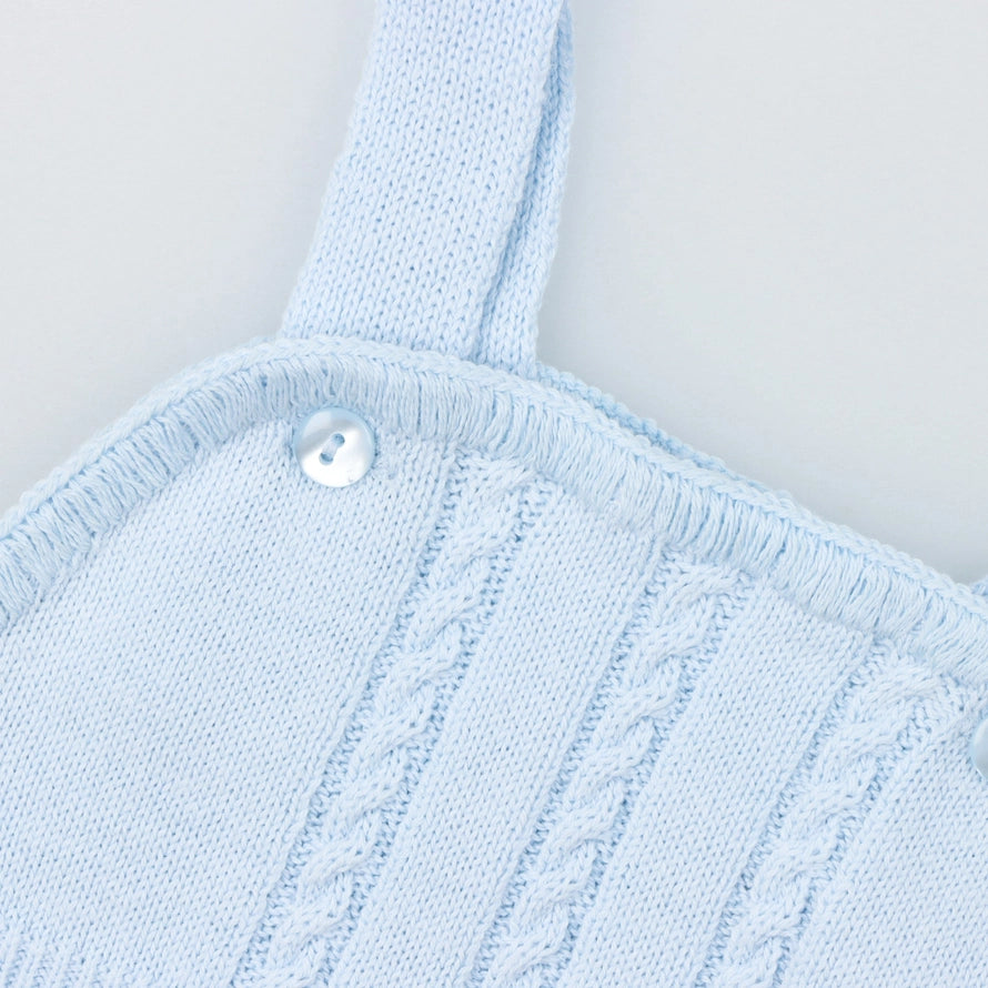 Baby Blue Cotton Pant Overalls