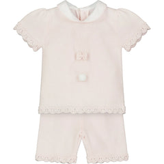 Felicity Knitted Bunny Pink Baby Girls Set